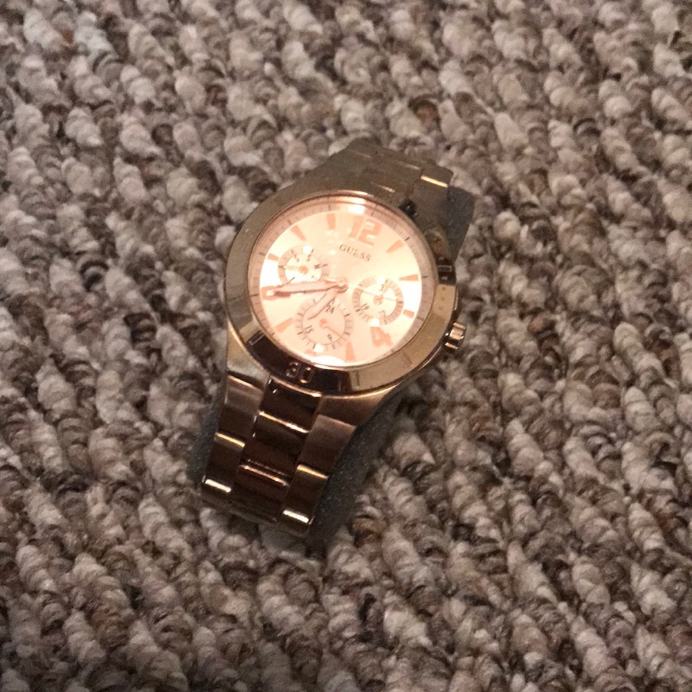 Guess rose gold watch